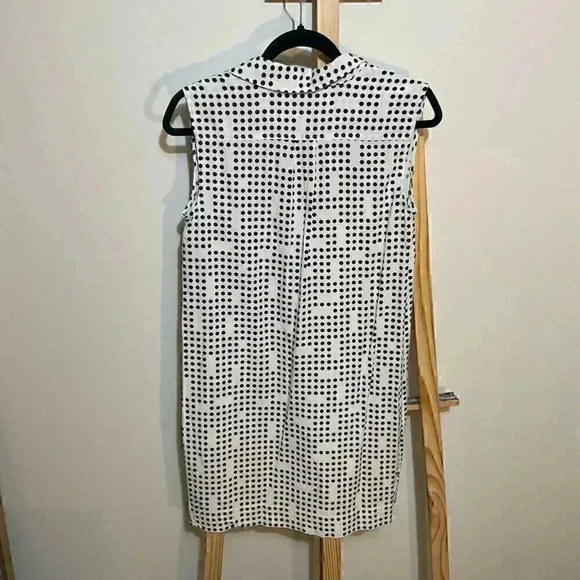 Gap Frances polka dot dress size small white/navy blue - Picture 5 of 10